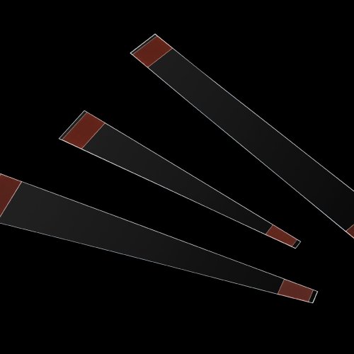 Self-adhesive strips for wobblers