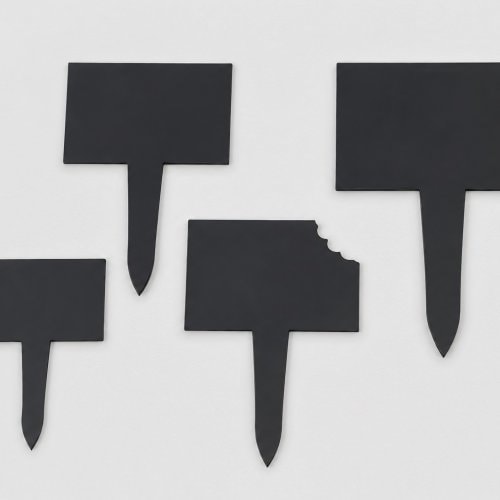 Black plastic skewers