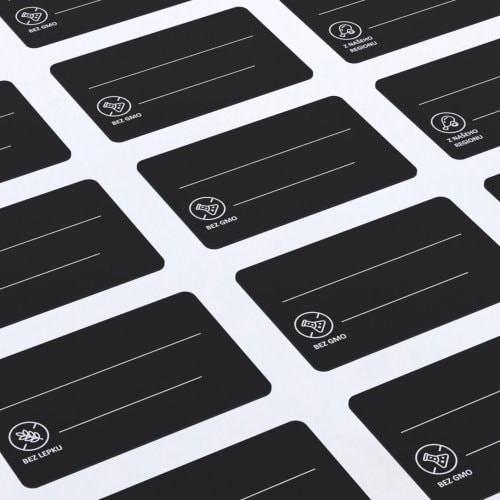 Black PS Price Tags with Print - Testing