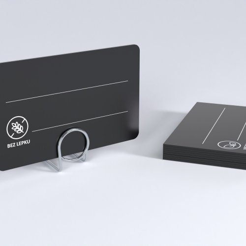 Black PS Price Tags with Print - Testing
