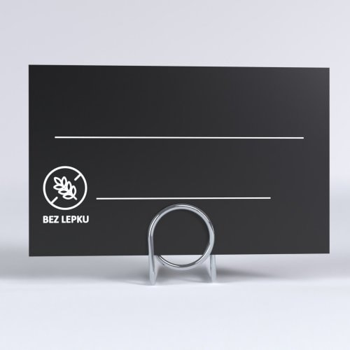 Black PS Price Tags with Print - Testing
