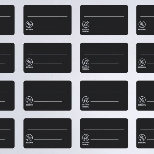 Black PS Price Tags with Print - Testing