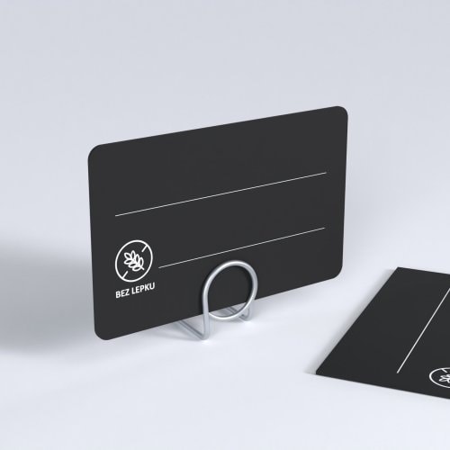 Black PS Price Tags with Print - Testing