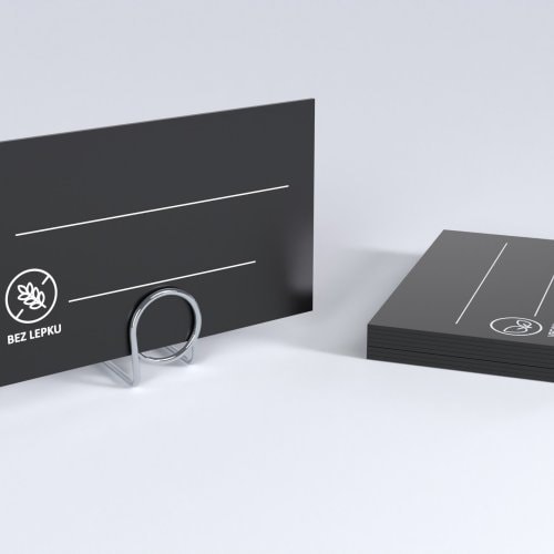 Black PS Price Tags with Print - Testing